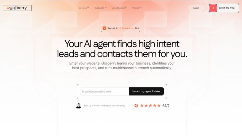 Gojiberry AI website